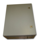 Acconet Metal IP55 Weatherproof Enclosure 500X400X210 Beige Surface Mount Lockable Doors