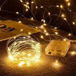 1PC 20 50 100 LED Wire Garland String Lights Warm White Home Wall Room Decor Holiday Party Wedding Festival Indoor Bedroom Table