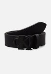 Calvin Klein Round Mono Plaque Lthr Belt 35MM - Black