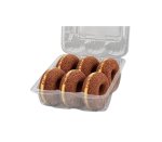 6 X Medium Doughnut Clear – 10PK