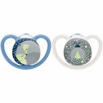 Nuk Silicone Space Night Soother 6-18 Months Fox firefly