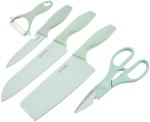 Zs - 6PCS Block Knife Set - Green