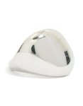 Waterproof Stainless Steel Smooth Pebble Ring - M l