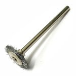 Wire Brush Stl Flt 16MM MINI