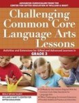 Challenging Common Core Language Arts Lessons Grade 3 Paperback