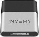 Invery Docklinq Pro 30 Pin Bluetooth 5.0 Adapter Receiver For Bose Sounddock And Other 30PIN Ipod Iphone Music Docking Station N