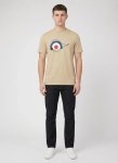 Ben Sherman Sneaky Target Cornstalk T-Shirt - XXL Brown