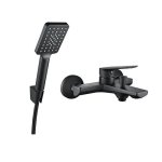 Bath Mixer Complete Vita Double Black