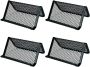4PCS Metal Mesh Business Card Holders Rack Organizer Rust-resistant Name