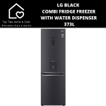 LG Black Combi Fridge Freezer - 373L Water Dispenser