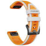 Elite 26MM Easyfit Two-tone Stripe Series Watch Strap For Garmin - Orange fog
