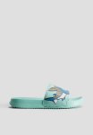 Printed Pool Shoes - Green Multi