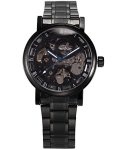AMPM24 Men's Mechanical Skeleton Automatic Self-winding Black Stainless Steel Band Watch PMW269