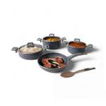 7 Piece Pot Set Grey