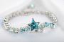 925 Sterling Silver Star Bracelet With Rhodium Plating Embellished With Swarovski Crystals - Default