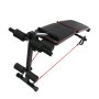 Multi-function Adjustable Ab Bench W/ Resistance Bands - Black