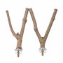 Inlar Wooden Bird Cage Perch 4 Pack Y Shape Parrot Perches Bird Stand Natural Wood Stand Platform For Canary Finch Budgie Cockatiel Finch Small Parrot Parakeet