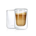 Set 2 Insulated Cappuccino Or Tea Glasses Nero