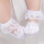 1/2/3 Pairs Baby Girls Elegant Lace Ruffle Socks For Summer