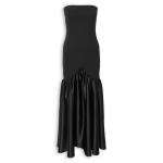 Black Boobtube Frill Dress