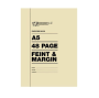 A5 48-PAGE Feint & Margin Exercise Book Pack Of 25