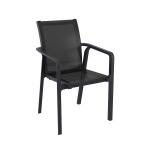 Pacific Outdoor Chair - Black Grey