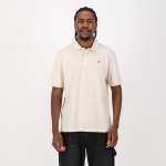 Contrast Embroidery Polo-ivory - 3XL
