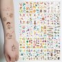 30PCS Cute Cartoon Tattoo Stickers Unicorn Animal Mermaid Car Wheel Boat Space Robot Fruit Pirate Butterfly Elf Waterproof Temporary Tattoo Stickers Birthday Party Favor