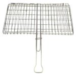 Habitat Locking Bbq Grill Basket Metal Width: 60CM