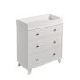 Linx Baby Crescent 3 Drawer Chest Of Drawers - White