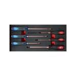 : 6PC Go-thru Screwdriver Set Phillips And Slotted - T32182