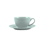 Jenna Clifford - Embossed Lines Cup & Saucer - Mermaid Mist Set Of 4