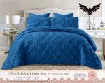 Mokka Quilt Set Super King - 5 Piece - White