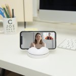 Kikkerland Phone Spinner Stand - White