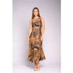Print Woven Flare Dress
