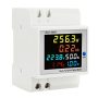 Digital Single Phase Energy Meter Tester Electricity Usage Monitor Ac 110V 40V~300V 100A Ampermeter Power Voltmeter Ammeter Voltage Amps Watt Kwh Freq
