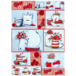 Decoupage Paper Gwen Red Enamel