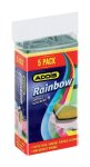 Addis Rainbow Sponge Scourers 5'S