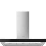 Smeg 90CM Black Glass Cooker Hood - KBT9L4VN