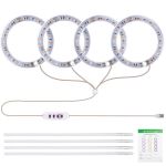 4 Heads 4.8W USB Grow Light 80LED 5 Dimmable Brightness With Timer