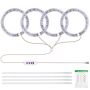 4 Heads 4.8W USB Grow Light 80LED 5 Brightness 8H/12H/16H Timer
