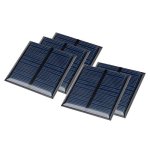 Uxcell 5PCS 5.5V 60MA Poly MINI Solar Cell Panel Module Diy For Phone Light Toys Charger 60MM X 60MM