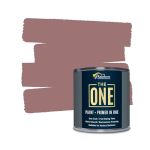 The One All-in-one Paint & Primer - Dark Pink Matte 33.8 Fl OZ 1 L 1 Coat Formula Easy Indoor & Outdoor Decorating For Home
