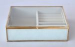 Glass Jewellery Box With Velvet Inlay – 50.5X20CM