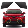 Goholy Car Front Bumper Tow Hook Cover Compatible With Toyota RAV4 2016 2017 2018 Trailer Cover Cap 532850R080 532860R080 Trailer Cover Towing Eye Cap