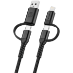 Volkano Weave Series 4-IN-1 Charge & Data Cable 60W – 1.2M 4FT