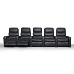 Home Theatre 5 Seater 5 Action Recliner With Cupholder