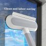 Magic Multi-purpose Window Cleaning Brush With Detachable Screen - No Power Needed Ideal For Glass Walls & Floors - Perfect For Home & Commercial