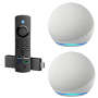 Amazon Echo Dot 5TH Gen - 2X Smart Speakers + Amazon Fire Stick Tv 4K