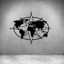 World Compass 1 - Matt Silver / L 800 X H 1000MM